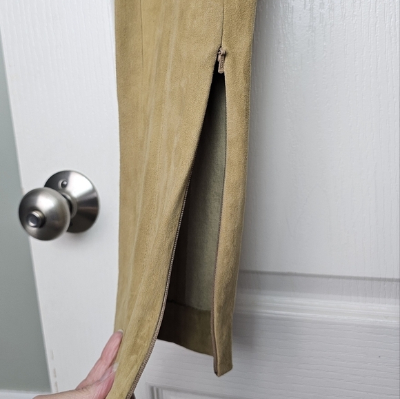 POLO by Ralph Lauren 100% Lambskin Suede Legging | BEIGE | XXS | NWT!!! - Picture 7 of 16